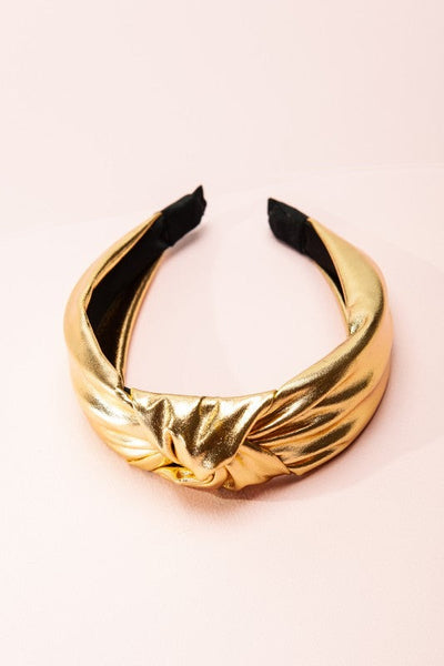 metallic gold headband