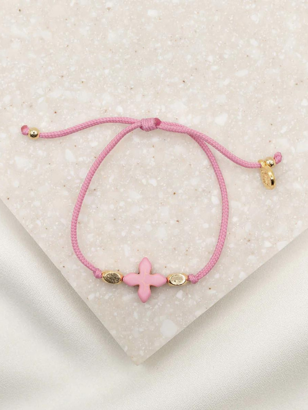 SIMPLY FAITH BRACELET - PINK/PINK/GOLD