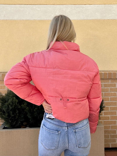 BACK VIEW OF AVA IN JACKET