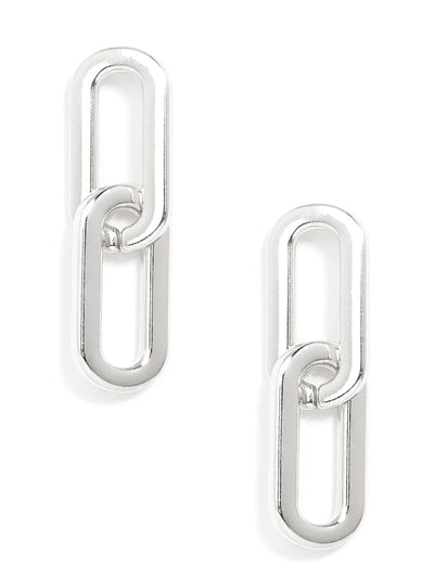 silver link earring