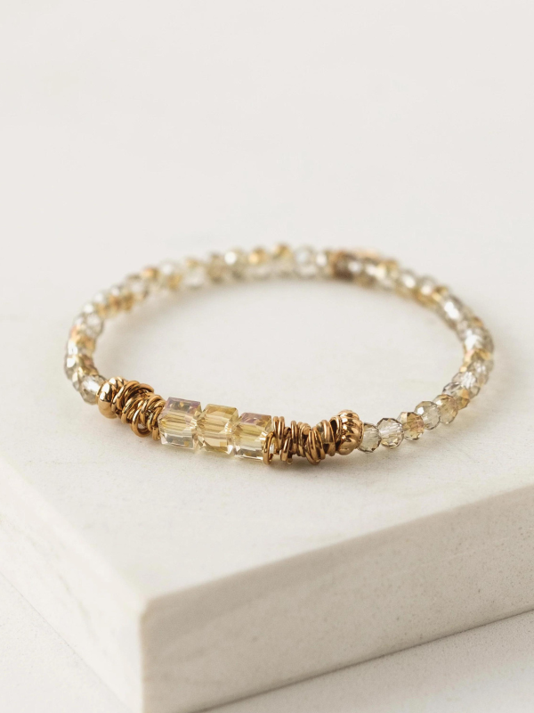 champagne and gold bracelet