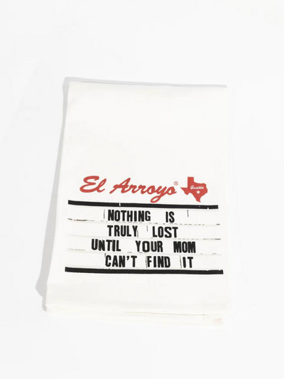 EL ARROYO SIGN TEA TOWEL