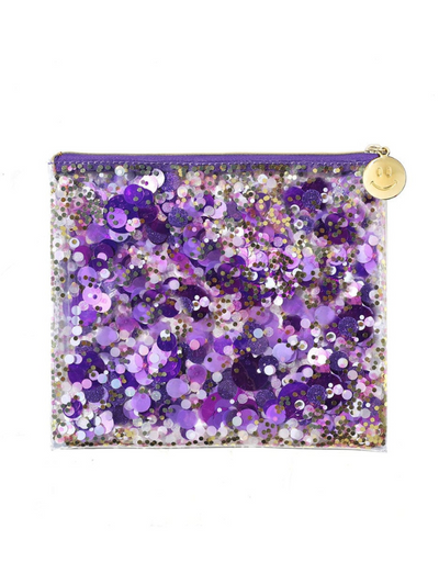 EVERYTHING POUCH IN  PURPLE CRUSH