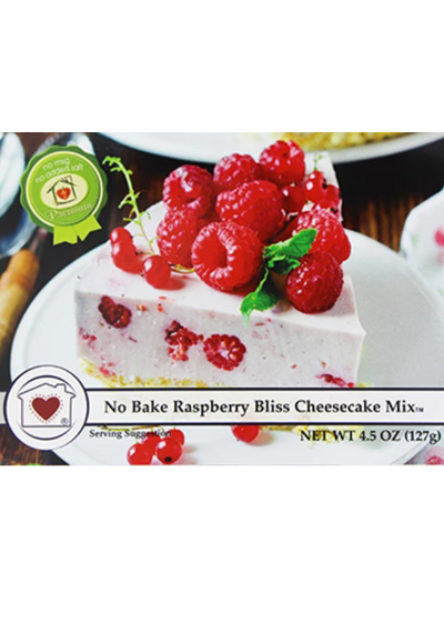 NO BAKE CHEESECAKE MIX RASPBERRY BLISS FRONT VIEW