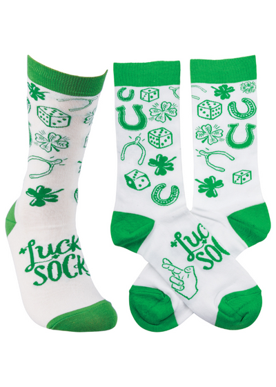 SOCKS LUCKY FRONT AND BACK VIEW