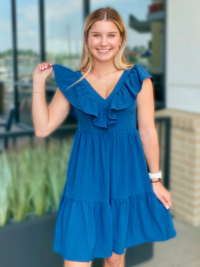 FRONT VIEW OF JENNA IN DRESS