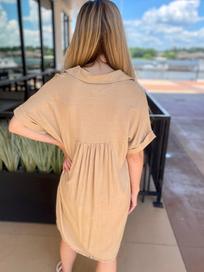 BACK VIEW OF  JENNA IN DRESS