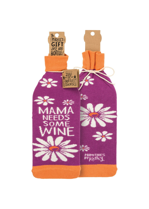BOTTLE SOCK - MAMA NEEDS SOME WINE
