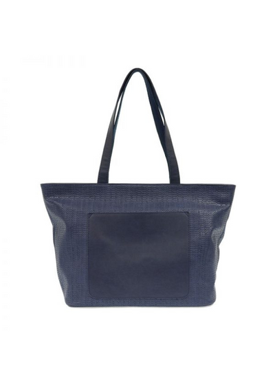 WOVEN GETAWAY TOTE - NAVY