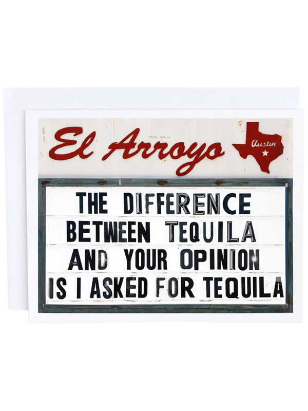 TEQUILA OPINION CARD