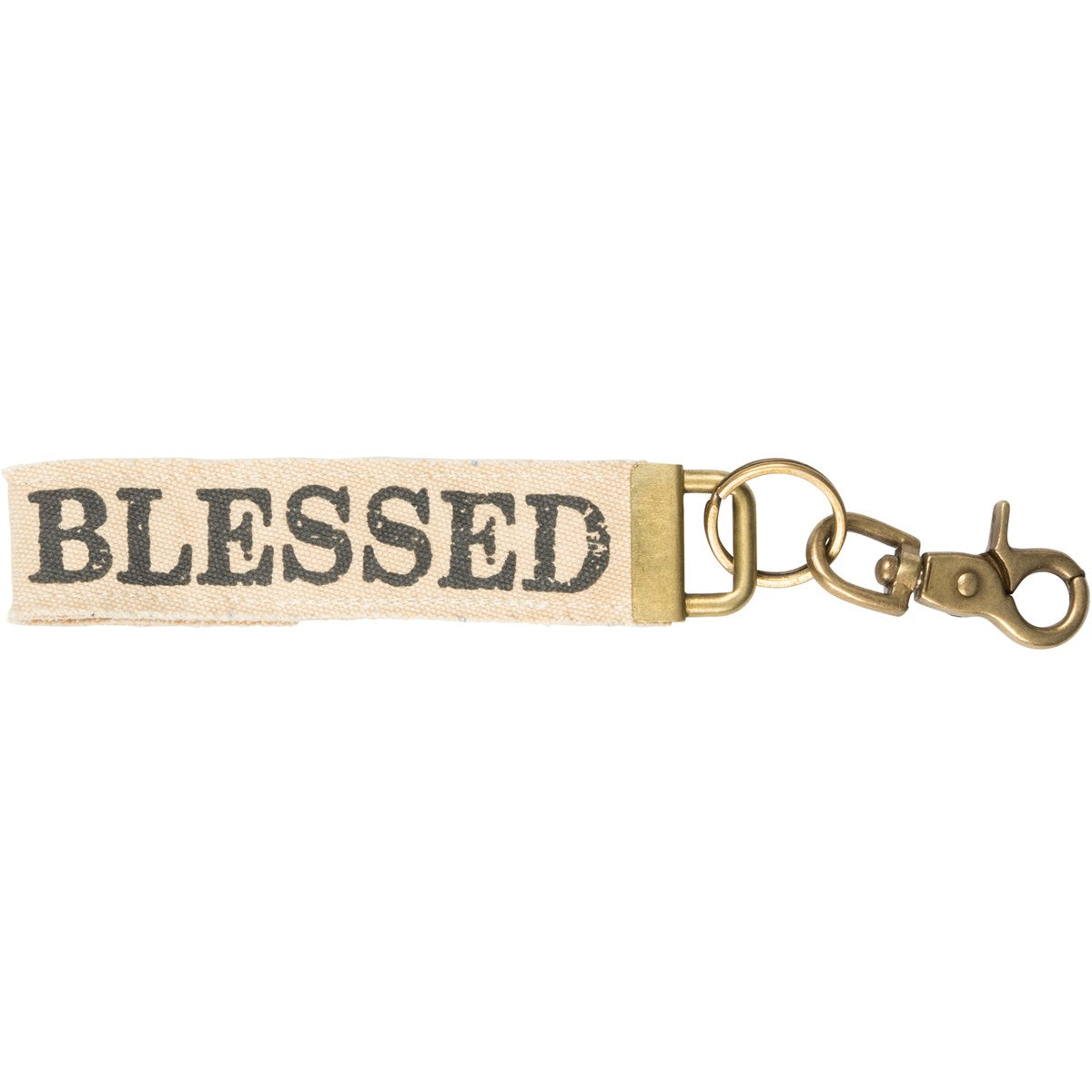 CANVAS KEY FOB - BLESSED