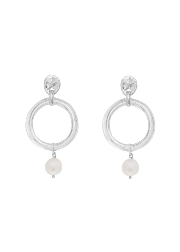 AMULET EARRINGS 90 - SILVER PLATED
