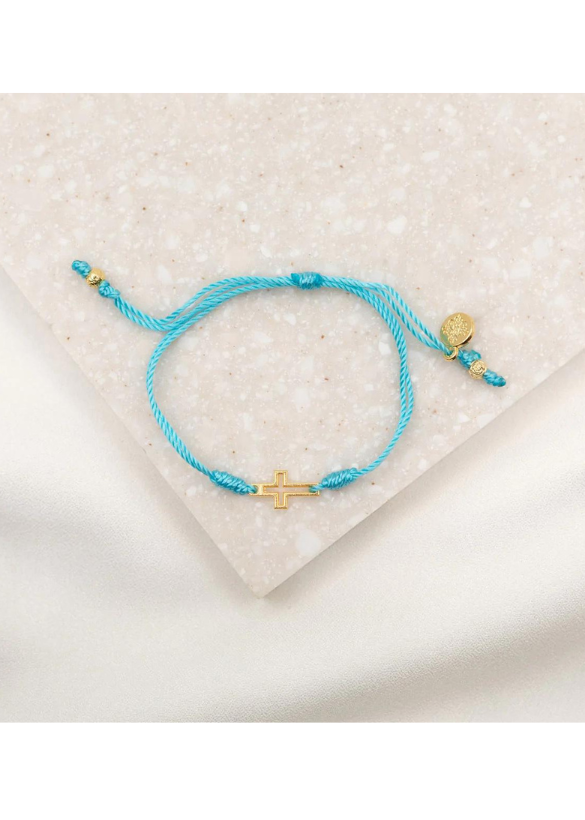 FILLED BY FAITH BRACELET - GOLD/TURQUOISE