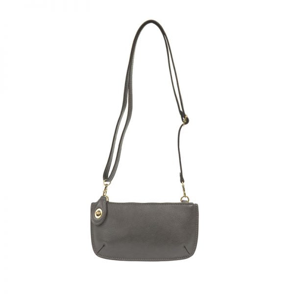 MINI CROSSBODY WRISTLET CLUTCH - DARK GREY