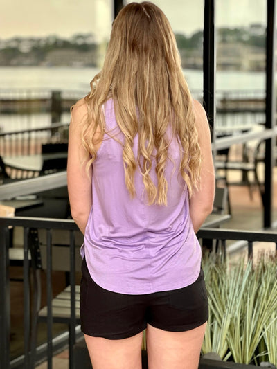 Lexi in taro top back view