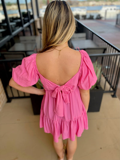 TIME TO WASTE MINI DRESS - PINK
